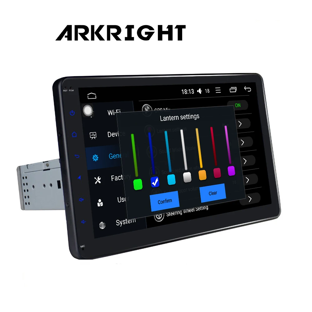 Автомобильный мультимедийный плеер 1DIN Android 10 1 4 + 64 ГБ с поддержкой