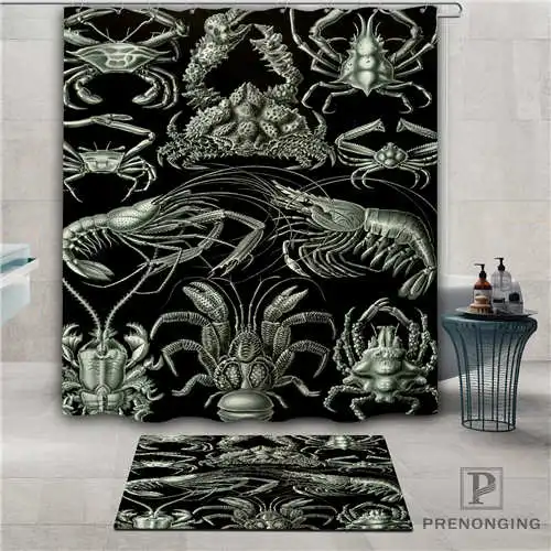 На заказ Haeckel Acephala (1) водонепроницаемый занавеска для душа коврик дома ванной