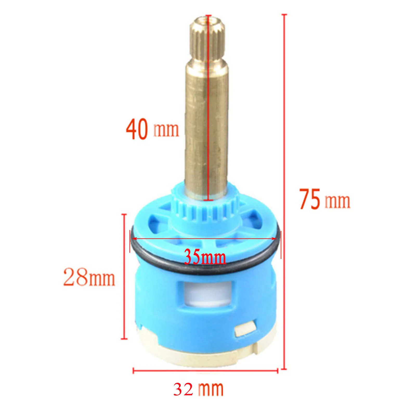 3 way diveter valve POIQIHY муфта на отводной канал картридж переключатель клапана керамическая катушка 2 пути 3 пути катридж для кухни кран для ванной клапан - Цвет: 3 way diveter valve