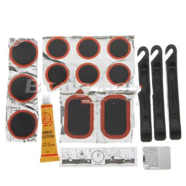 WiseBuy Bike Bicycle Tire Tyre Repair Kit Tool Set Patch Rubber Glue | Красота и здоровье