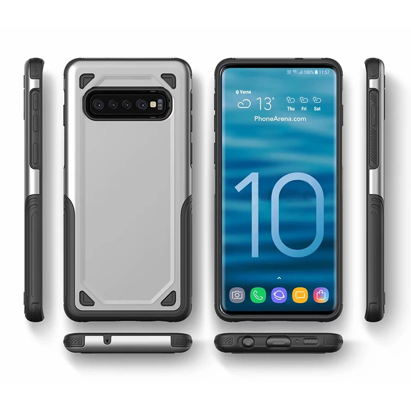 Противоударный чехол для Samsung Galaxy S7 edge S8 S9 S10 S10e Plus Note 8 9 Armor Hybrid TPU PC жесткий