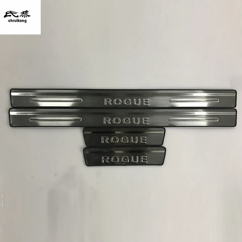 Бесплатная доставка 4 шт./лот для 2014 2015 2016 2017 Nissan Rogue Sport накладка из нержавеющей