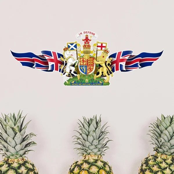 

UK Britain National Emblem Country Symbol Mark Pattern Removable Wall Sticker Decals Mural DIY Wallpaper Room Decal English