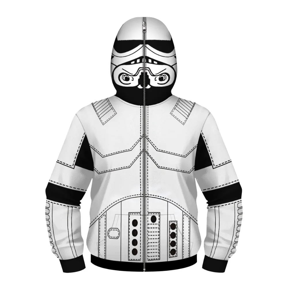 Костюм для косплея Звездные войны имперский Stormtrooper толстовка на молнии с
