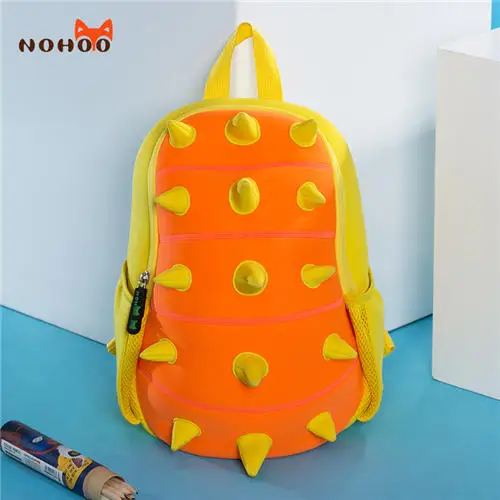 NH022-Orange Детский рюкзак-динозавр NOHOO, ранец, сумка для игрушек в виде объемной мультяшной фигурки для дошкольников, малышей, мальчиков и девочек - Цвет: NH022-Orange