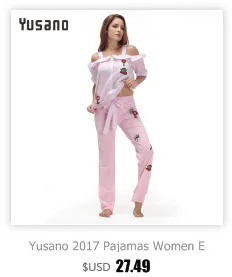 Yusano пижамы Наборы для ухода за кожей с милым принтом Сердце Kigurumi О-образным вырезом с коротким Топы корректирующие и длинные Брюки Pijama Повседневное Для женщин короткий рукав пижамы