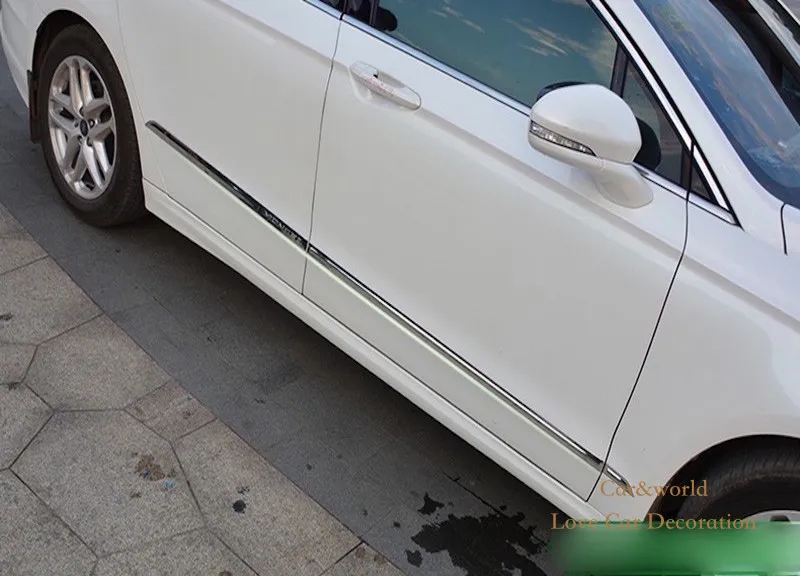 Для Ford Mondeo/Fusion MK4 2013 авто Кузова Боковая дверь кузова отделкой палочки, рейки литья 6 шт. автомобиля Средства для укладки волос