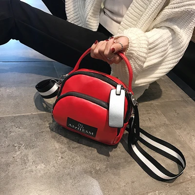 Red Известный бренд, женская сумка, брендовая, роскошная, кожа,, женские сумки, для женщин, роскошная сумка, на ремне, Женская сумка через плечо, Smaen's - Цвет: Red