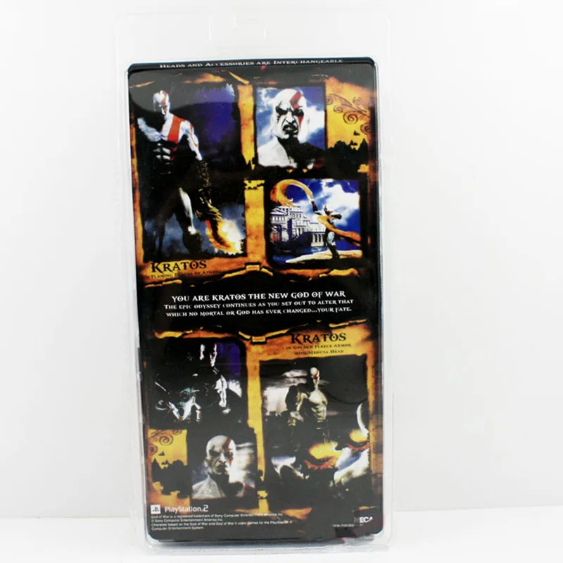 19 см NECA God War Kratos в золотой флисовой броне с головой Medusa PVC экшен фигурка модель