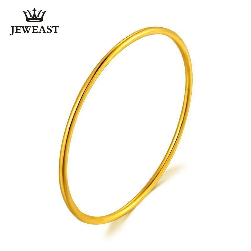 

24K Pure Gold Bracelet Real 999 Solid Gold Bangle Simple Fashion Upscale Beautiful Glossy Classic Fine Jewelry Hot Sell New 2023