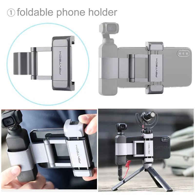 5 вариантов PGYTECH DJI OSMO POCKET 2 держатель для телефона адаптер крепление штатив селфи