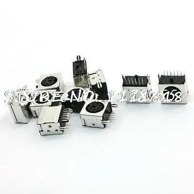 10 шт. клавиатура мышь PS-2 PS/2 6 Pin разъем PCB DIN Черный | Обустройство дома