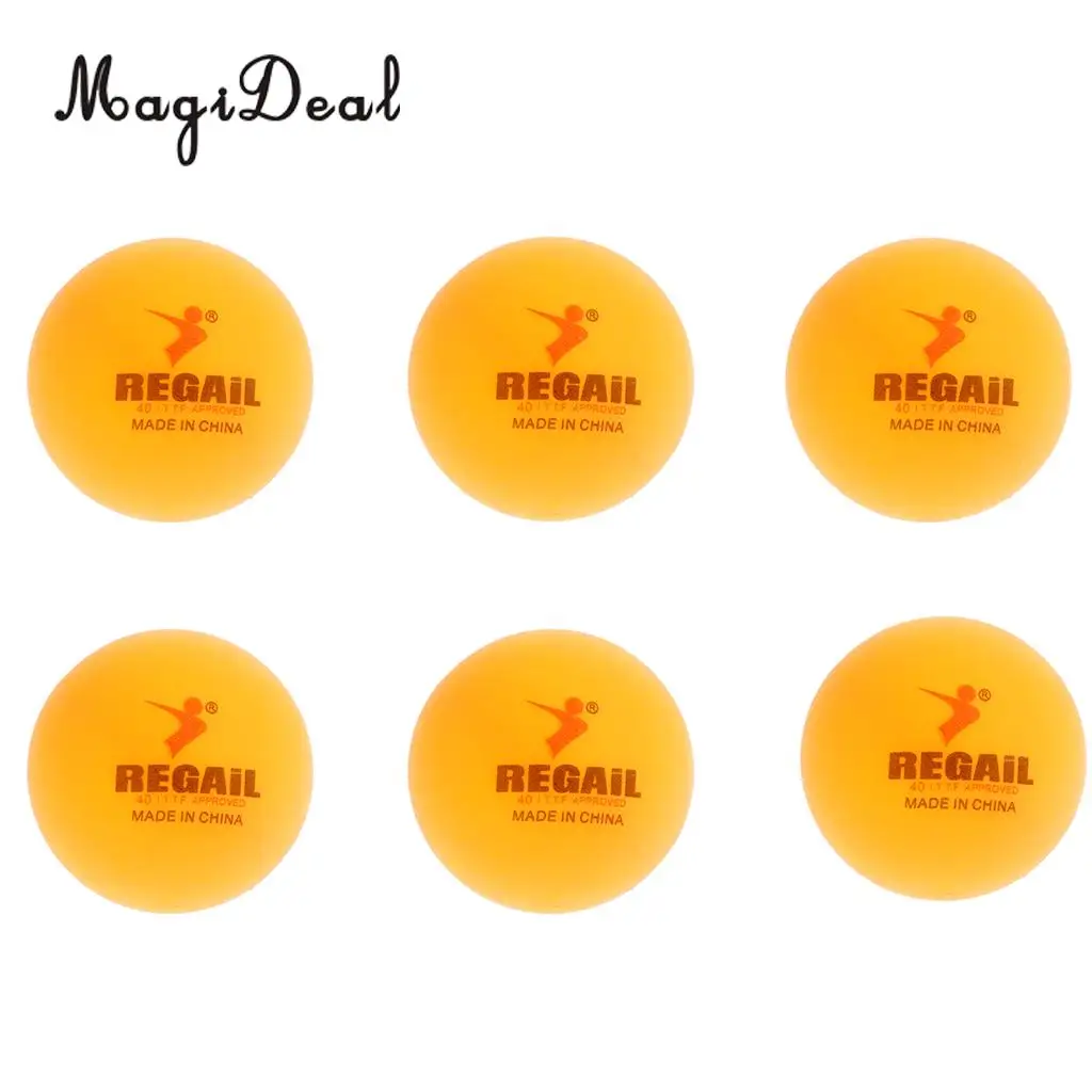 

MagiDeal Pack of 6 Ping P ong Table Tennis Balls Beer P ong Balls
