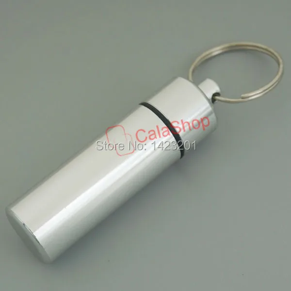 5 шт./лот капсульный Контейнер Брелок водонепроницаемый ящик для таблеток