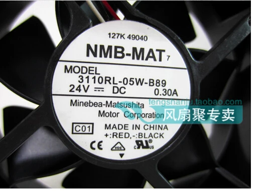 

The original NMB 3110RL-05W-B89 8cm8025 24V 0.3A80*80*25MM converter large air flow cooling fan