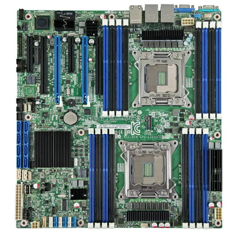S2600CO4 Серверная материнская плата C602 чипсет LGA2011 протестированная Рабочая|server