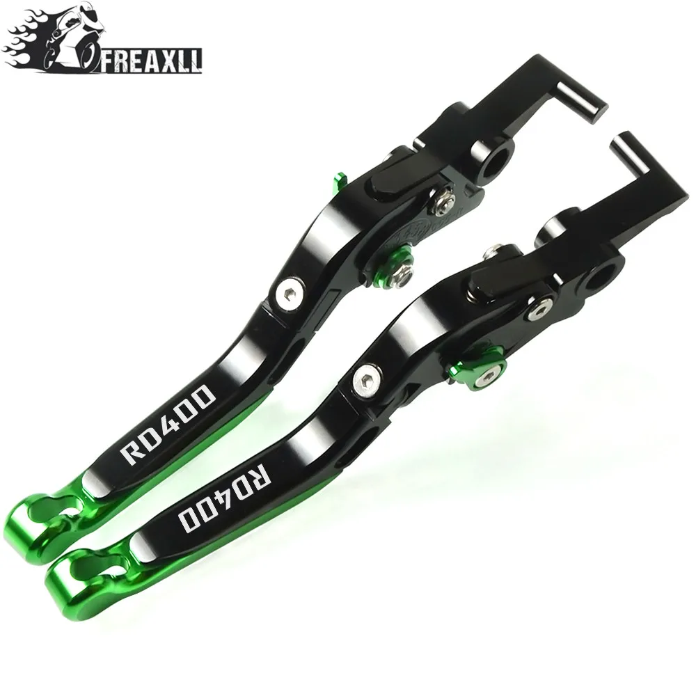 

CNC Aluminum Motorcycle Motorbike Accessories Handlebar Grips Adjustable Folding Brake Clutch Levers For YAMAHA RD400 RD 400