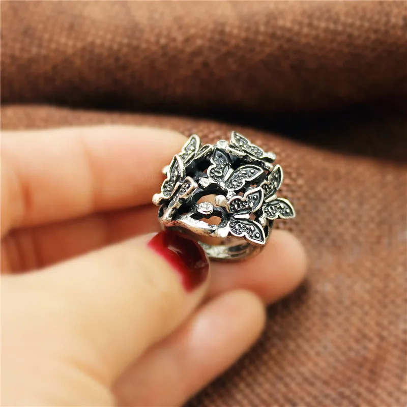 XQ ювелирные изделия из цинкового сплава ажурные бабочки золотого цвета в