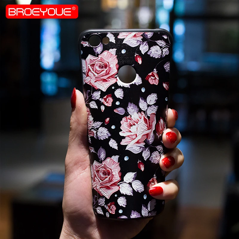 Чехол BROEYOUE для Xiaomi Redmi Примечание 5A 5 Pro 4 4X 3D рельефные цветочные чехлы телефонов 4A
