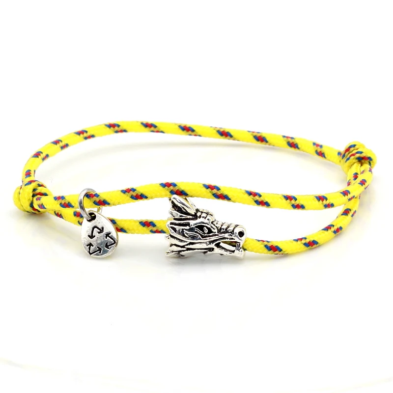 Женский и мужской браслет ювелирные изделия с изображением головы дракона