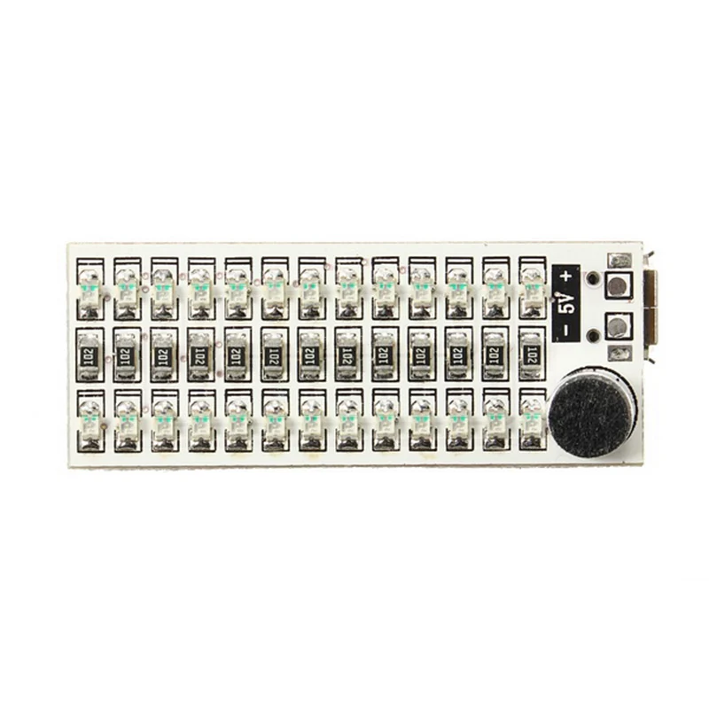 Mising 1 шт. 2x13 светодиодный s модули USB мини музыкальный спектр светодиодный голосовой контроль Чувствительность Регулируемая