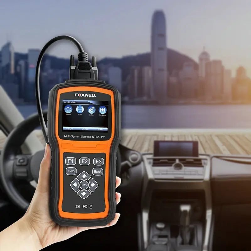FOXWELL NT520 OBD2 автомобиля Dagnostic Инструмент Полный Системы АБС двигатель водителя EPB