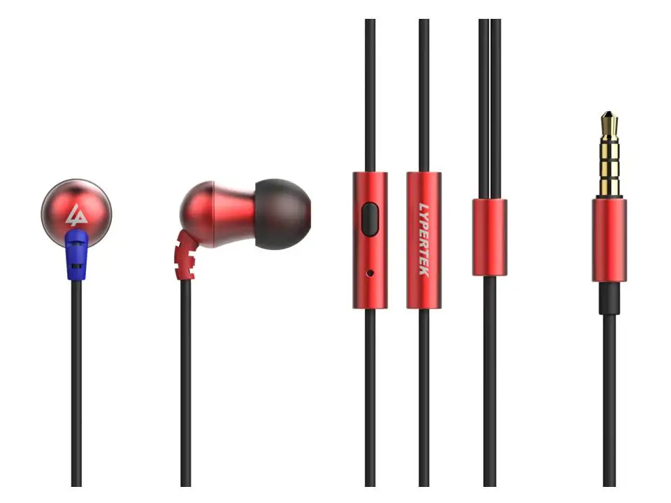 Наушники вкладыши LYPERTEK MEVI с динамическим драйвером и микрофоном|in-ear earphone|earphone with