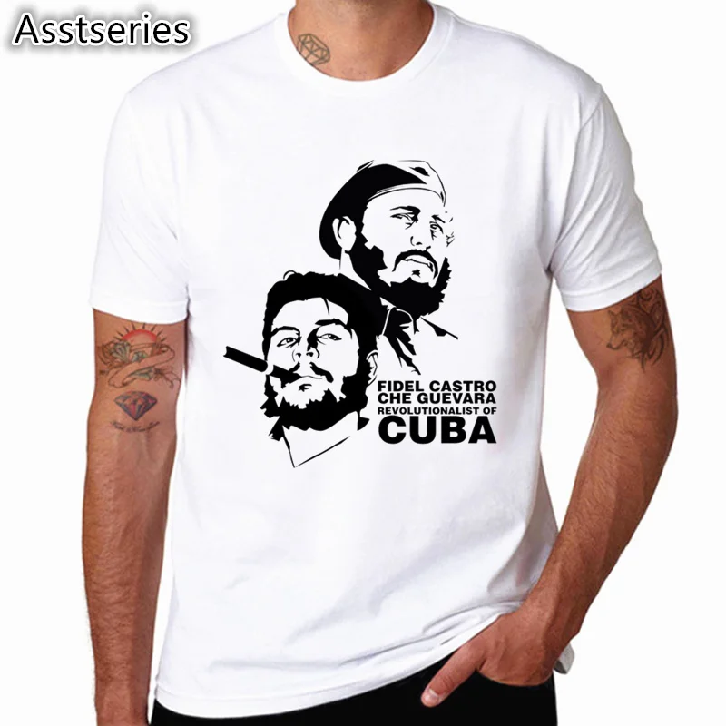 Cuba Rip Коммунистическая Che Guevara Мужская футболка модная повседневная мужская футболка с круглым вырезом летняя крутая одежда с коротким рукавом - Цвет: HCP4127F
