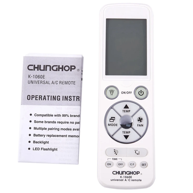 

FFYY-CHUNGHOP with back light big monitor Universal controller Air Conditioner air conditioning remote control K-1060e