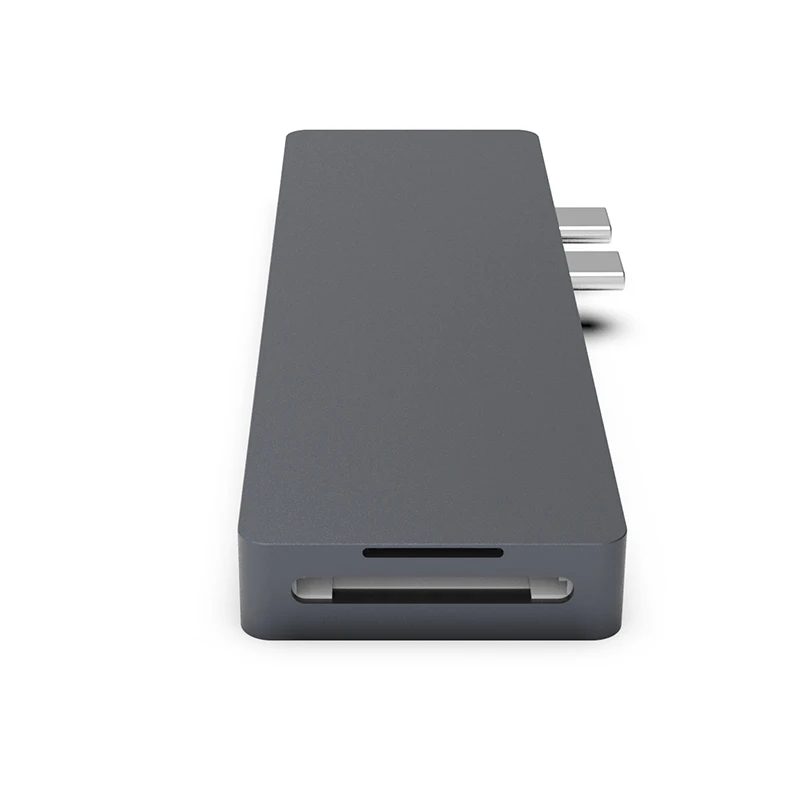 Прямая поставка двойной Type C 7в1 USB3.0 Тип концентратор HDMI RJ45 адаптер для MacBookPro OTG USB
