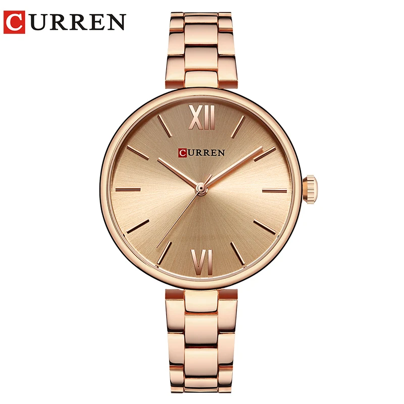 curren 2019 watch women top brand luxury wristwatches ladies reloj mujer gift relogio feminino fashion rose glod clock hot 2019 free global shipping