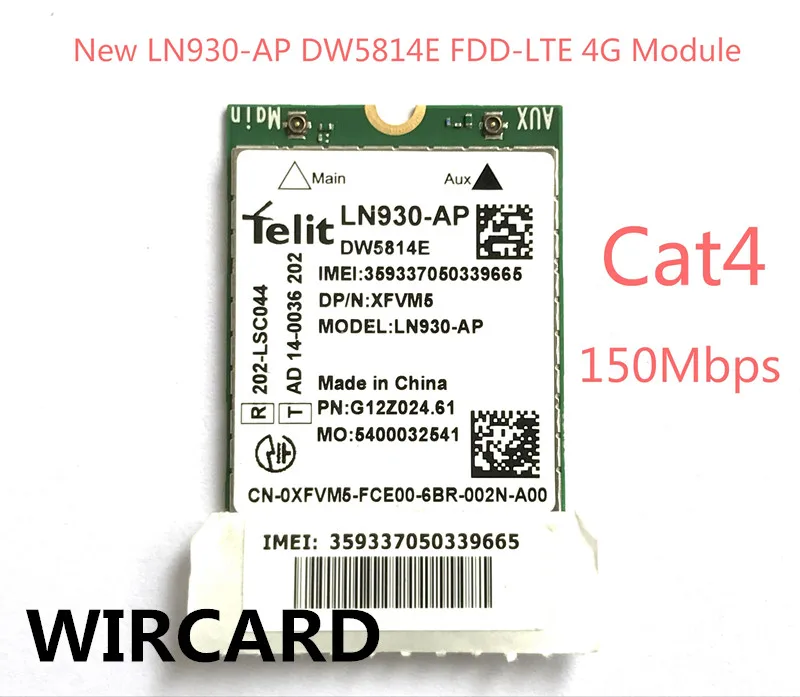 Новый LN930 AP DW5814E 4G модуль FDD LTE карта для ноутбука Dell|card|card cardcard module |