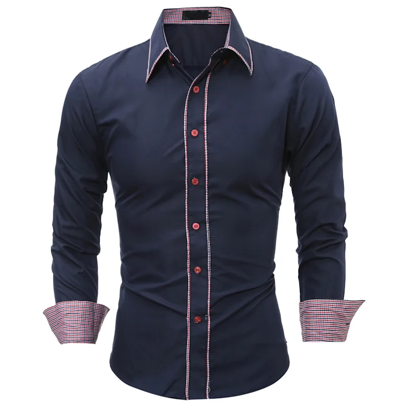 

NEW 2018 Fashion Spring Autumn Striped Casual Long Sleeve Evening Dress Shirts Casual Men Clothes Camisa Masculina