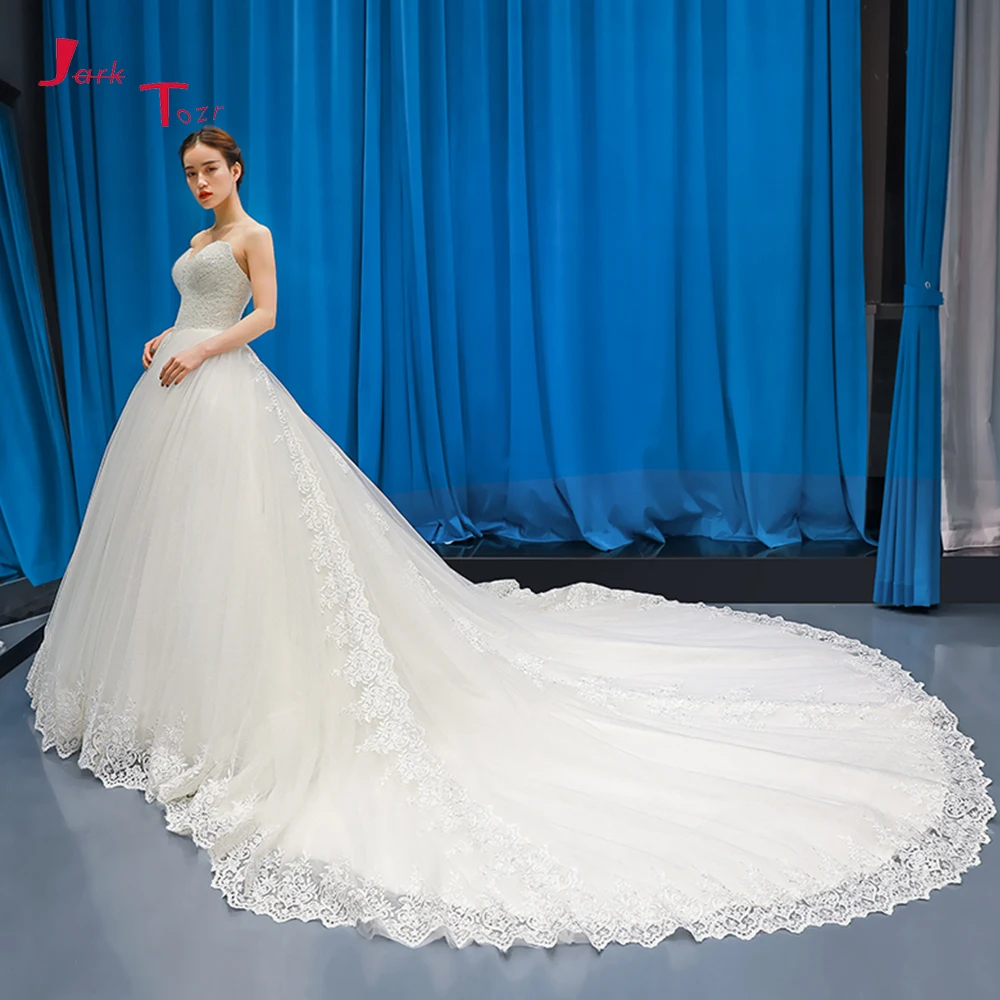 Vestido De Noiva полный Бисер пайетками лиф с аппликацией длинным шлейфом роскошное