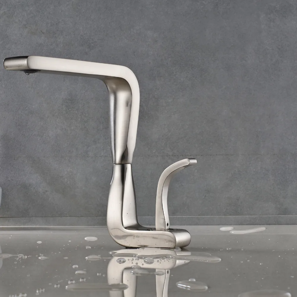 Современный Смеситель для ванной комнаты Uythner с ручкой в новом стиле