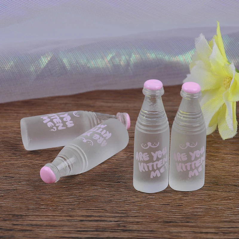 4pcs 1:12 Dollhouse Mineral Water Bottle Miniature Toy Doll Food Kitchen Living Room Accessories Kids Gift Pretend Play Toys | Игрушки и