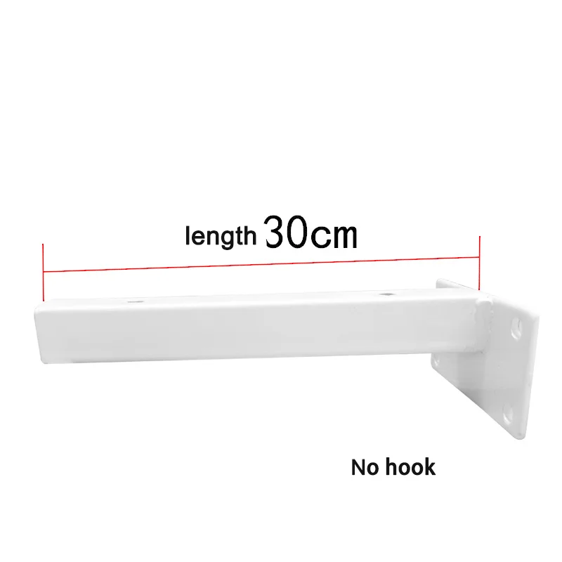 white B 30CM Плавающий установленный набор 2 из дерева в деревенском стиле настенные полки для гостиной спальни ванной комнаты - Цвет: white B 30CM