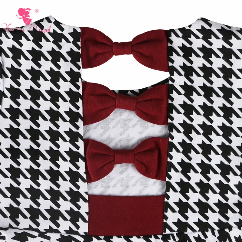 Kaiya Angel 2018 Boutique Girls Bow Dress Toddler Long Sleeve Autumn Winter Cotton Clothes Princess Holiday Party One Piece | Детская