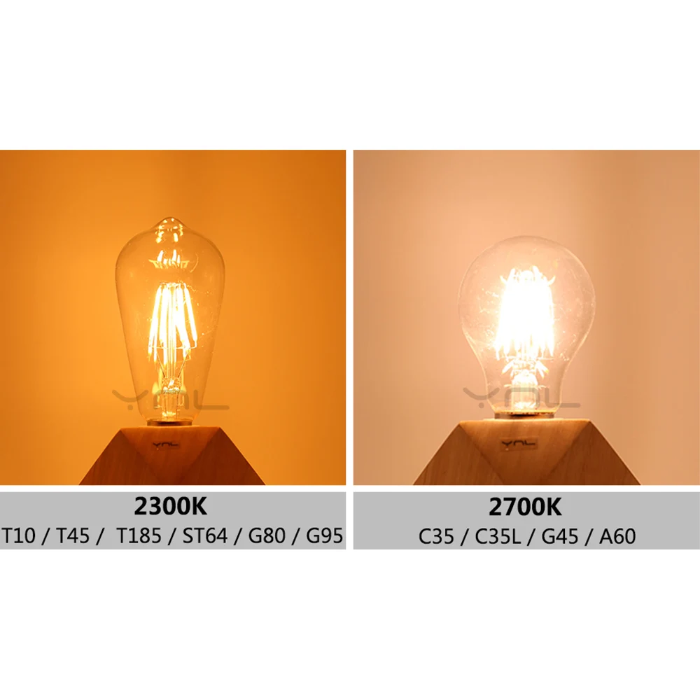 Винтажная Светодиодная лампа Эдисона C35 C35L E14 6 шт.|light bulb|bombillas ledled vintage |