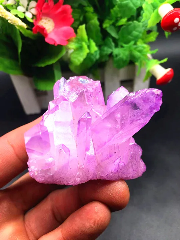 Ангел aura crystal кварц титановый цветок натуральные камни и минералы камень
