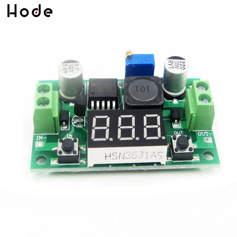 LM2596S LM2596 DC 4 0 ~ 40 до 1 25 37V Регулируемый понижающий Мощность модуль + светодиодный