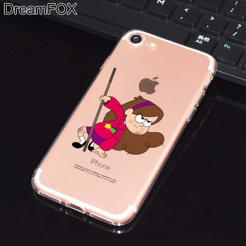 DREAMFOX L531 Гравити Фолз Мягкий ТПУ силиконовый чехол для Apple iPhone 11 Pro XR XS Max 8X7 6 6S Plus 5 5S