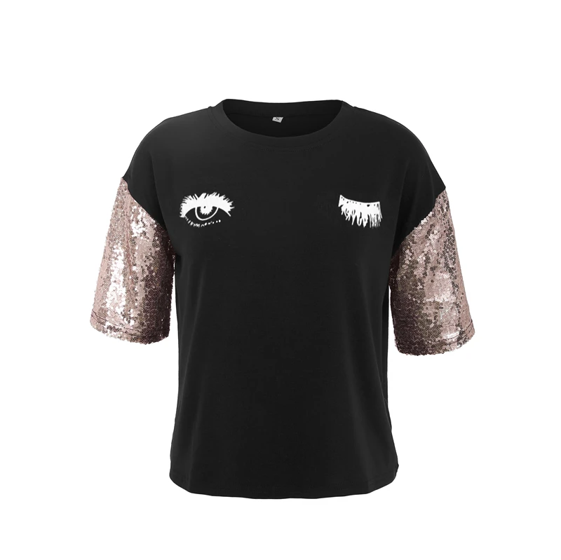 Женская футболка с коротким рукавом и круглым вырезом Мягкая Повседневная