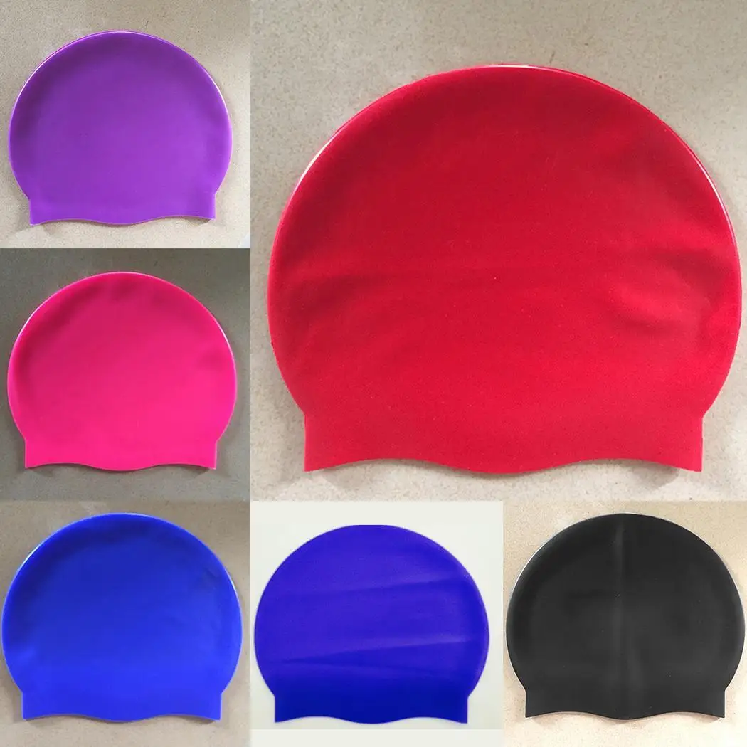 Силиконовая Водонепроницаемая шапка для плавания на нескользящей подошве