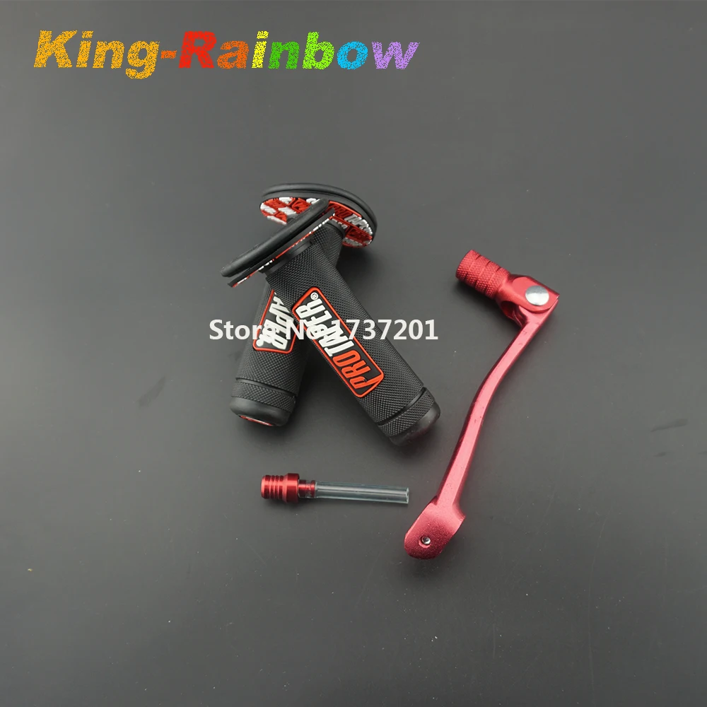 Красные Захваты MX для кроссового велосипеда рычаг переключения передач и