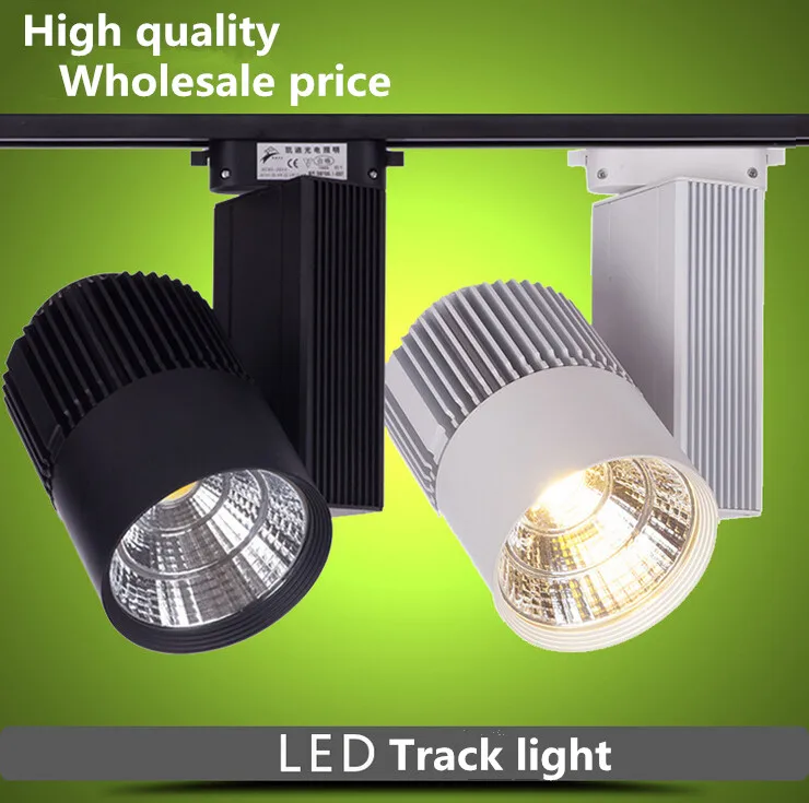 Бесплатная доставка (8 шт./лот) светодиодная дорожка 30 Вт COB Rail Light Spotlight равная 300