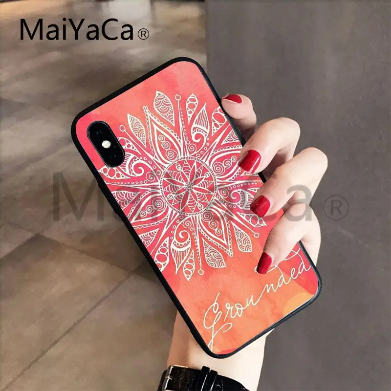 MaiYaCa Мандала чакра для йоги красивые мягкие Аксессуары телефонов чехол iPhone 7 6 X 6S
