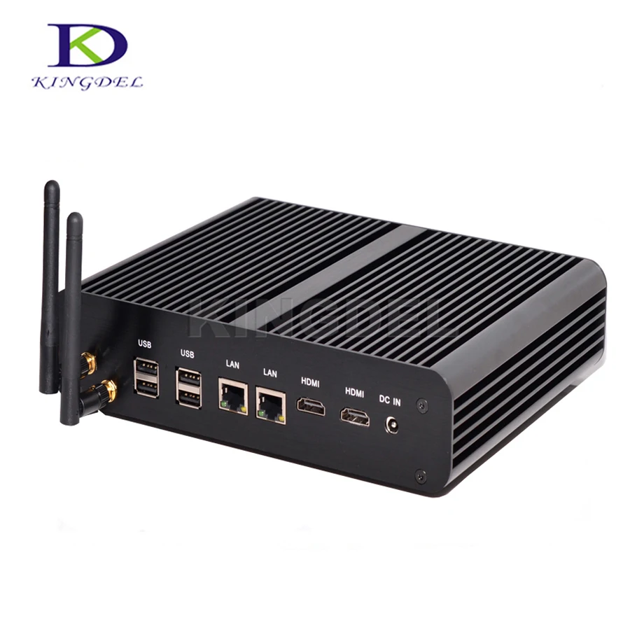 2017 классический безвентиляторный HTPC Haswell 4th Core i7 4500U 4600U Nuc мини-неттоп компьютер 2 *