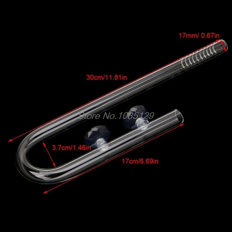 Стеклянная трубка лилии Пайп поток воды для рыб растений ландшафтный бак двойная