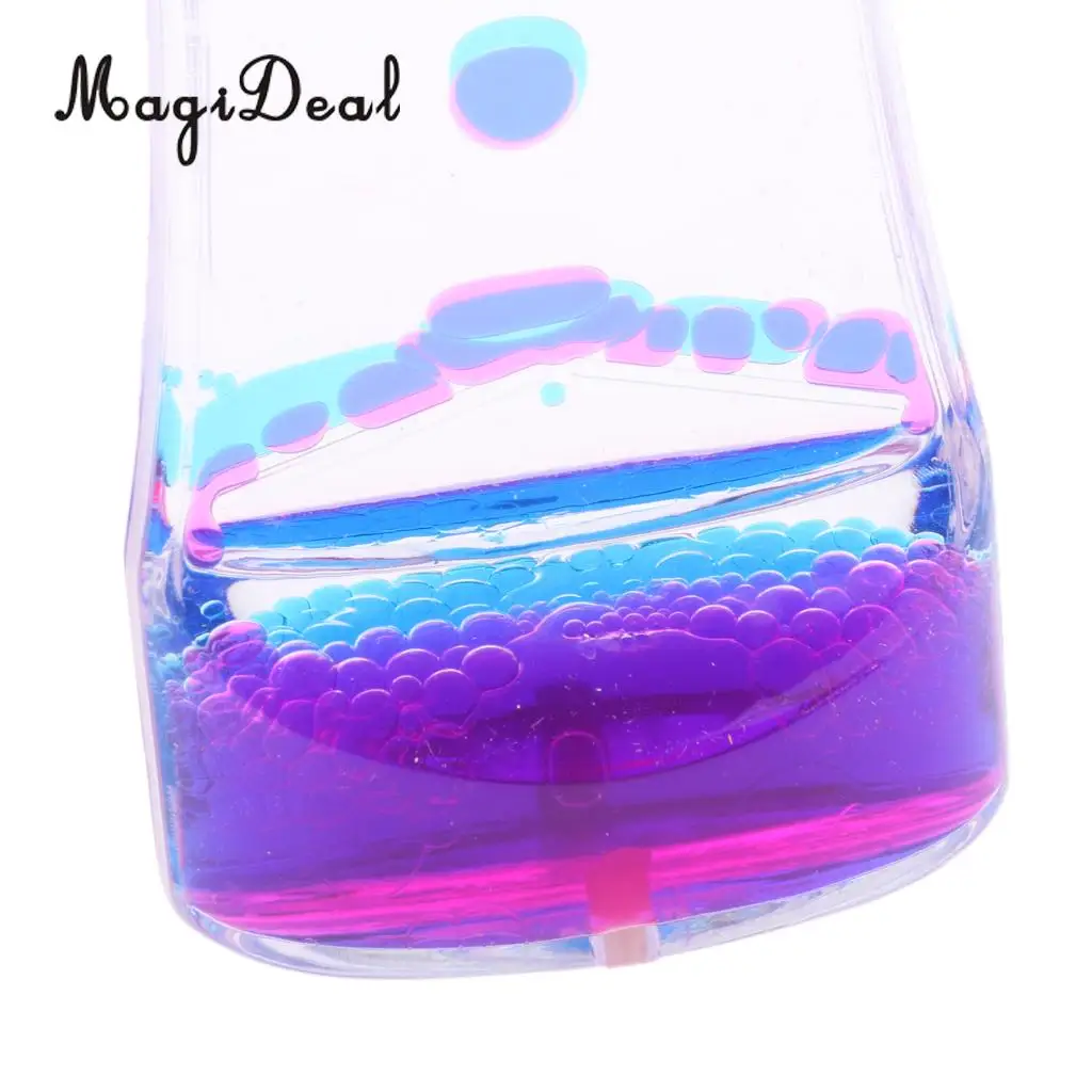 MagiDeal, 1 шт., плавающий цвет, смесь, масло, жидкость, Bubbler, таймер движения, часовое стекло для дома, комнаты, офиса, Декор, новинка, подарок на день рождения
